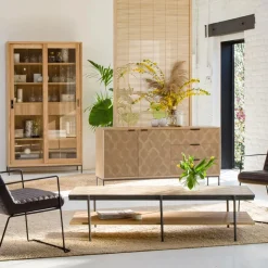 Made in Meubles Table Basse<Table basse en bois et métal Livia