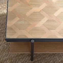 Made in Meubles Table Basse<Table basse en bois et métal Livia