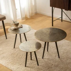 Made in Meubles Table Basse|Table Gigogne<Table basse gigogne en aluminium Aurèle