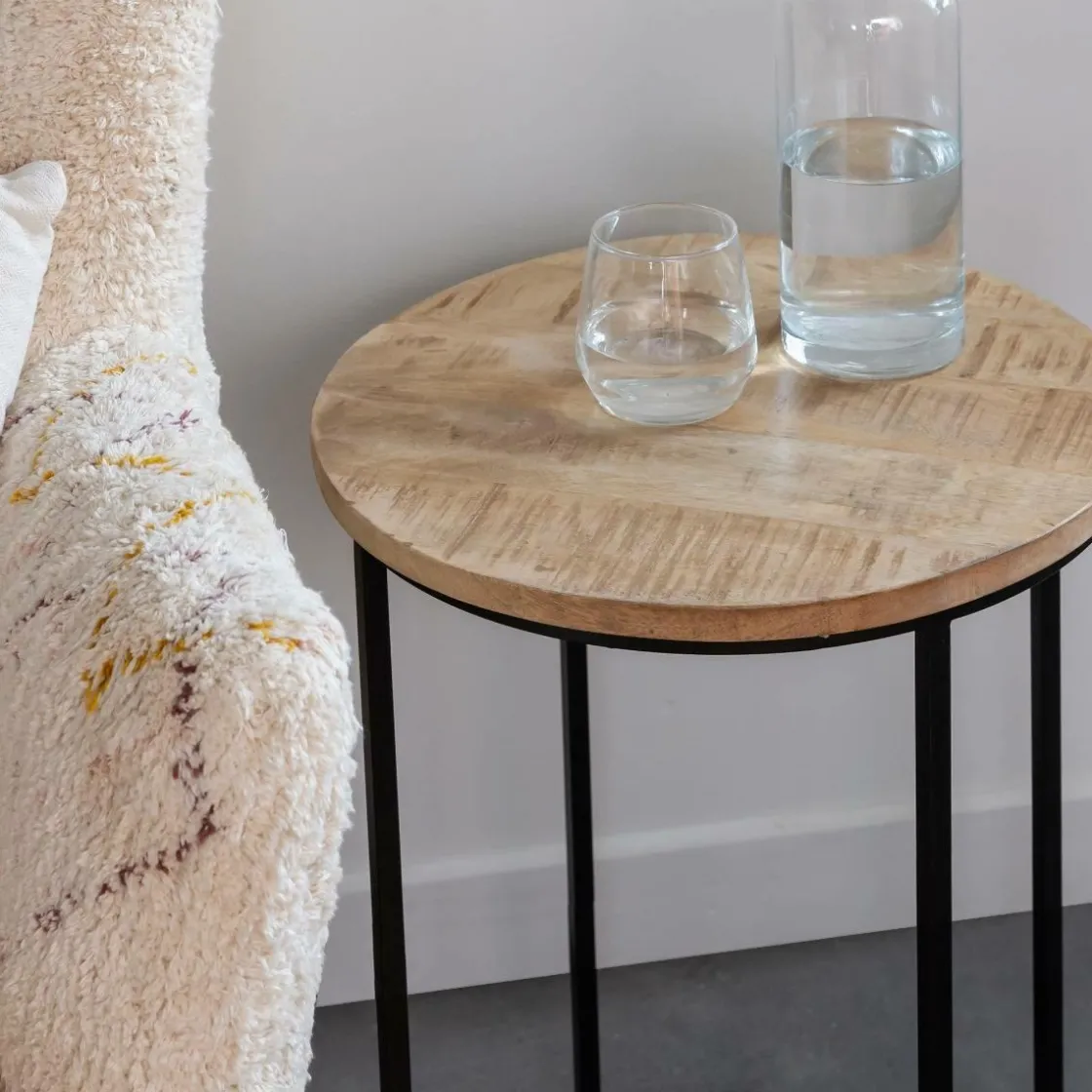 Made in Meubles Table Basse|Table Gigogne<Table basse gigogne en bois de manguier Anouck