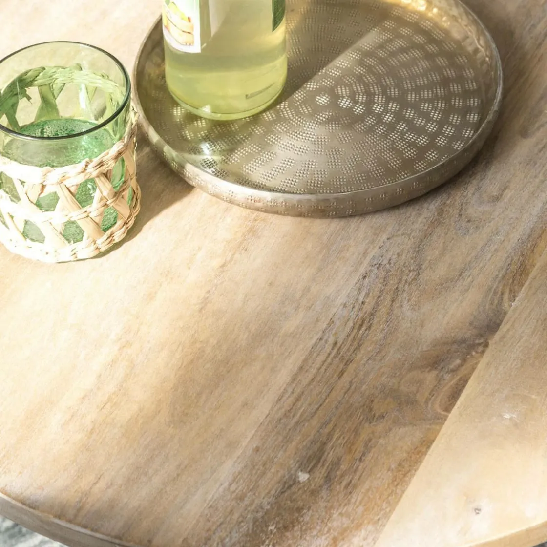 Made in Meubles Table Basse|Table Gigogne<Table basse gigogne en bois de manguier Nala