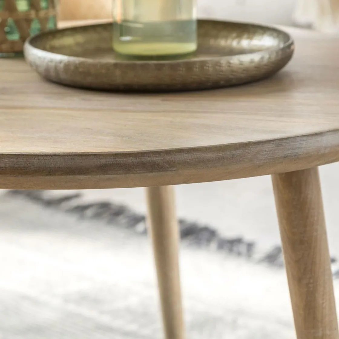 Made in Meubles Table Basse|Table Gigogne<Table basse gigogne en bois de manguier Nala