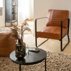 Made in Meubles Table Basse|Table Gigogne<Table basse gigogne en marbre noir Joe