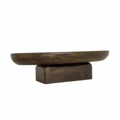 Made in Meubles Table Basse<Table basse ovale en bois de manguier Morana