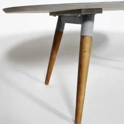 Made in Meubles Table Basse<Table Basse plateau motif graphique et pieds en bois ScandiGraphiK