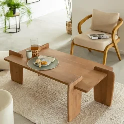 Made in Meubles Table Basse<Table basse rectangle en bois d'acacia Zola