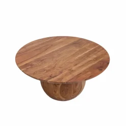 Made in Meubles Table Basse<Table basse ronde en bois d'acacia Charlou