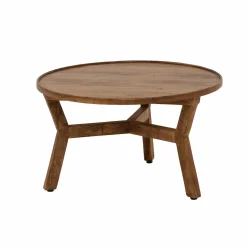 Made in Meubles Table Basse<Table basse ronde en bois de manguier Elara