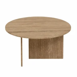 Made in Meubles Table Basse<Table basse ronde en marbre Grâce