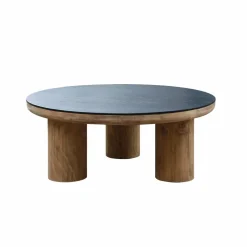 Made in Meubles Table Basse<Table basse ronde en pin recyclé Constance