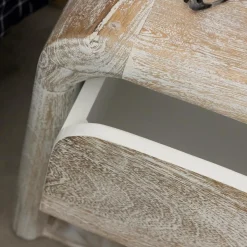 Made in Meubles Chevet<Table de chevet blanchie en bois de manguier Gilda