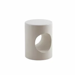 Made in Meubles Chevet<Table de chevet en bois blanc peint Amelie