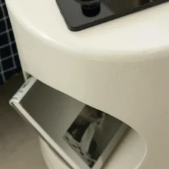 Made in Meubles Chevet<Table de chevet en bois blanc peint Amelie