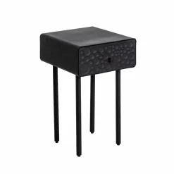 Made in Meubles Chevet<Table de chevet en bois de manguier et métal Liv