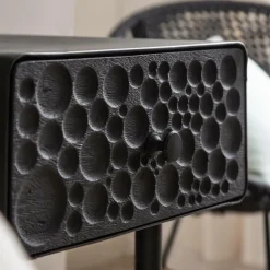 Made in Meubles Chevet<Table de chevet en bois de manguier et métal Liv