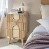 Made in Meubles Chevet<Table de chevet en bois de paulownia Nilo