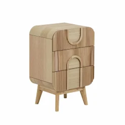 Made in Meubles Chevet<Table de chevet en bois de paulownia Nilo