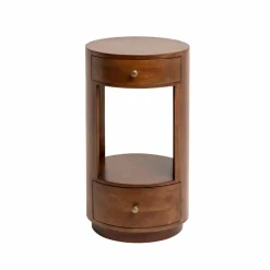 Made in Meubles Chevet<Table de chevet ronde en bois de manguier Oana