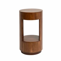 Made in Meubles Chevet<Table de chevet ronde en bois de manguier Oana