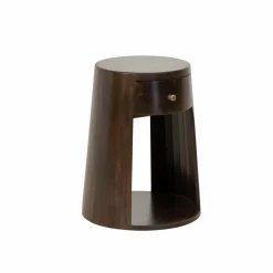 Made in Meubles Chevet<Table de chevet ronde en bois de manguier Isao