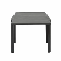 Made in Meubles Table De Jardin<Table de jardin carrée en aluminium gris Kaïa