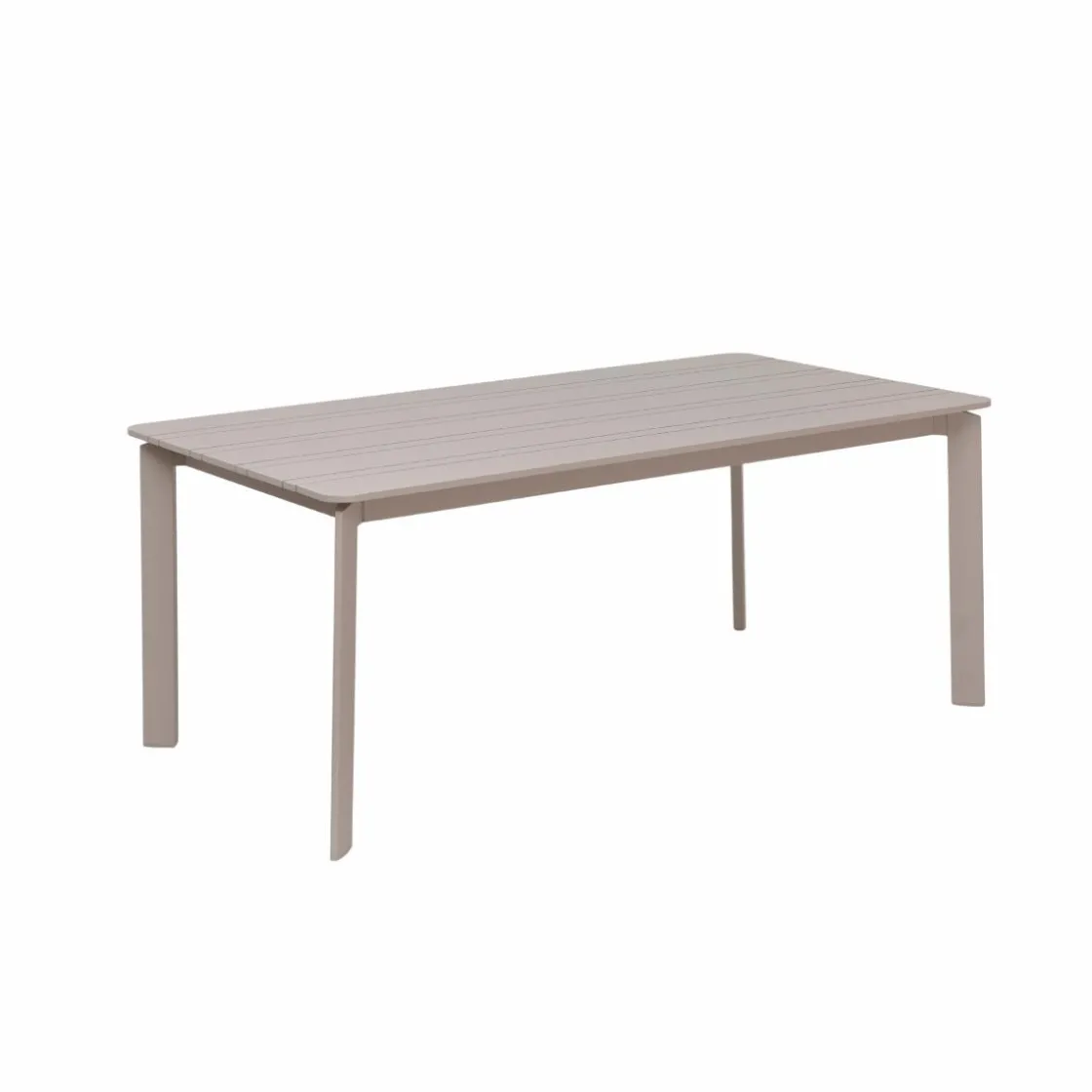 Made in Meubles Table De Jardin<Table de jardin en aluminium taupe 8 places Kaïa