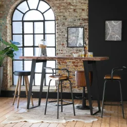 Made in Meubles Table À Manger<Table haute en bois d'acacia Tree