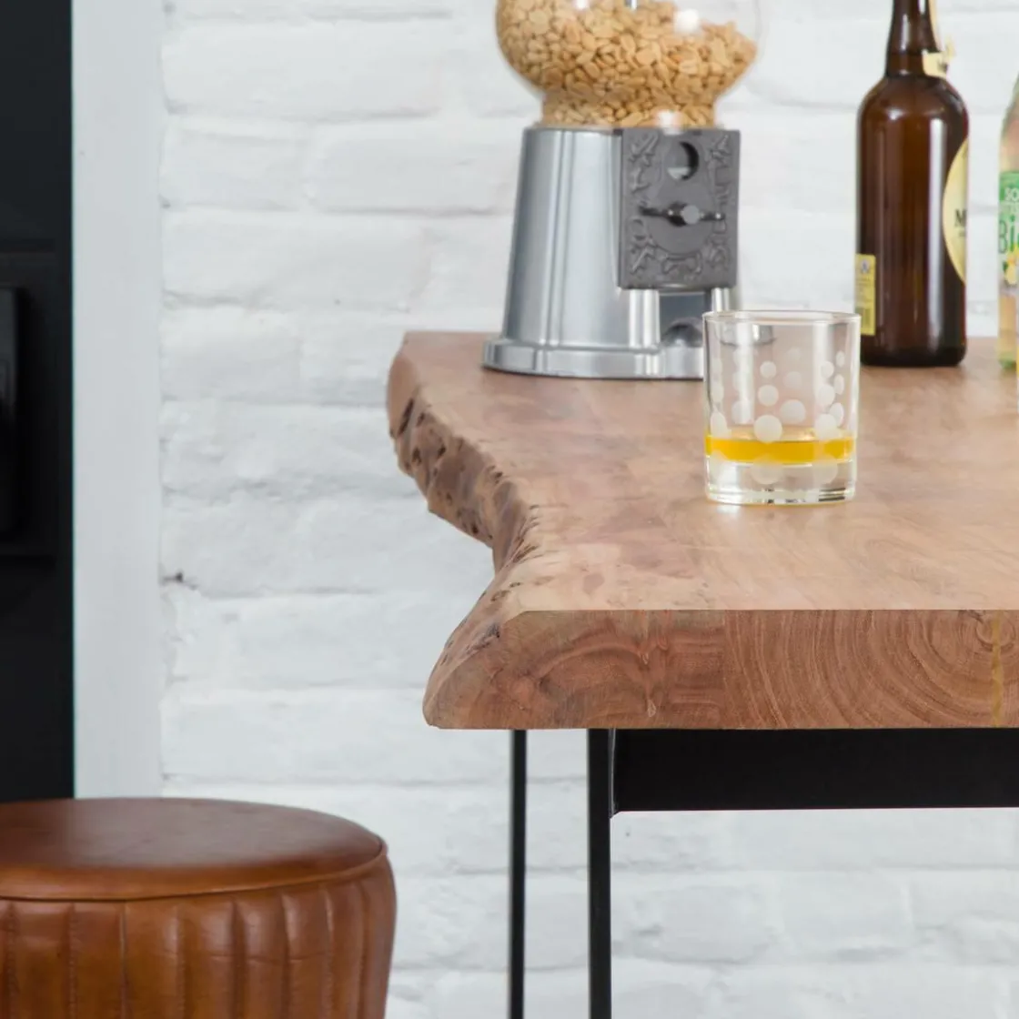 Made in Meubles Table À Manger<Table haute en bois d'acacia Tree