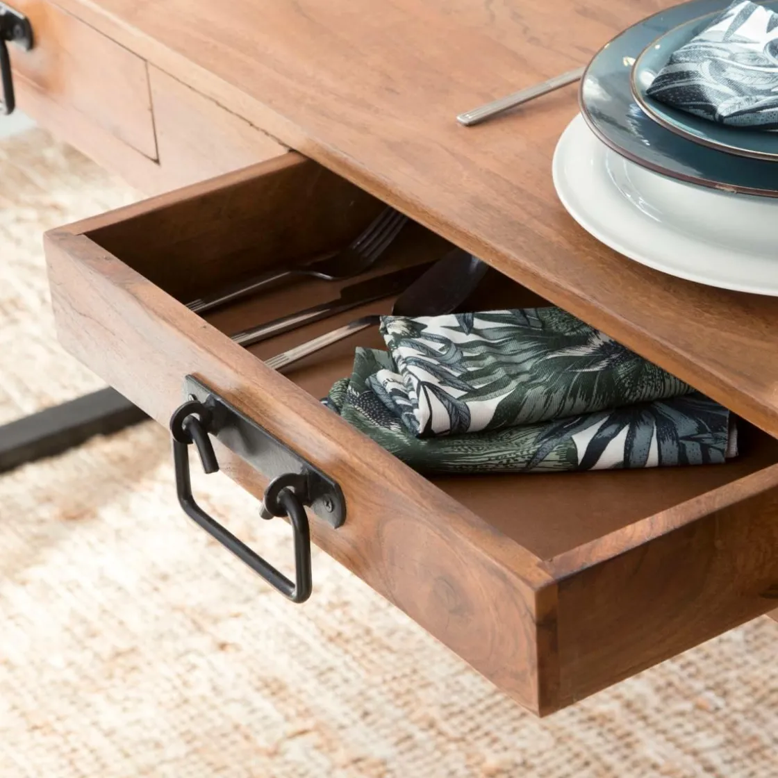 Made in Meubles Table À Manger<Table à manger avec allonges en bois d'acacia Havana