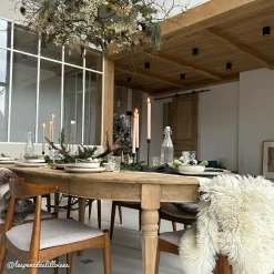 Made in Meubles Table À Manger<Table à manger avec allonges en bois recyclé Garance