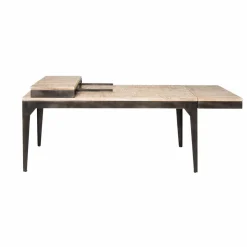 Made in Meubles Table À Manger<Table à manger avec allonges en bois de manguier et métal Locker