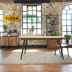 Made in Meubles Table À Manger<Table à manger avec allonges en bois de manguier Pia