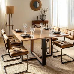 Made in Meubles Table À Manger<Table à manger en bois d'acacia Laurie