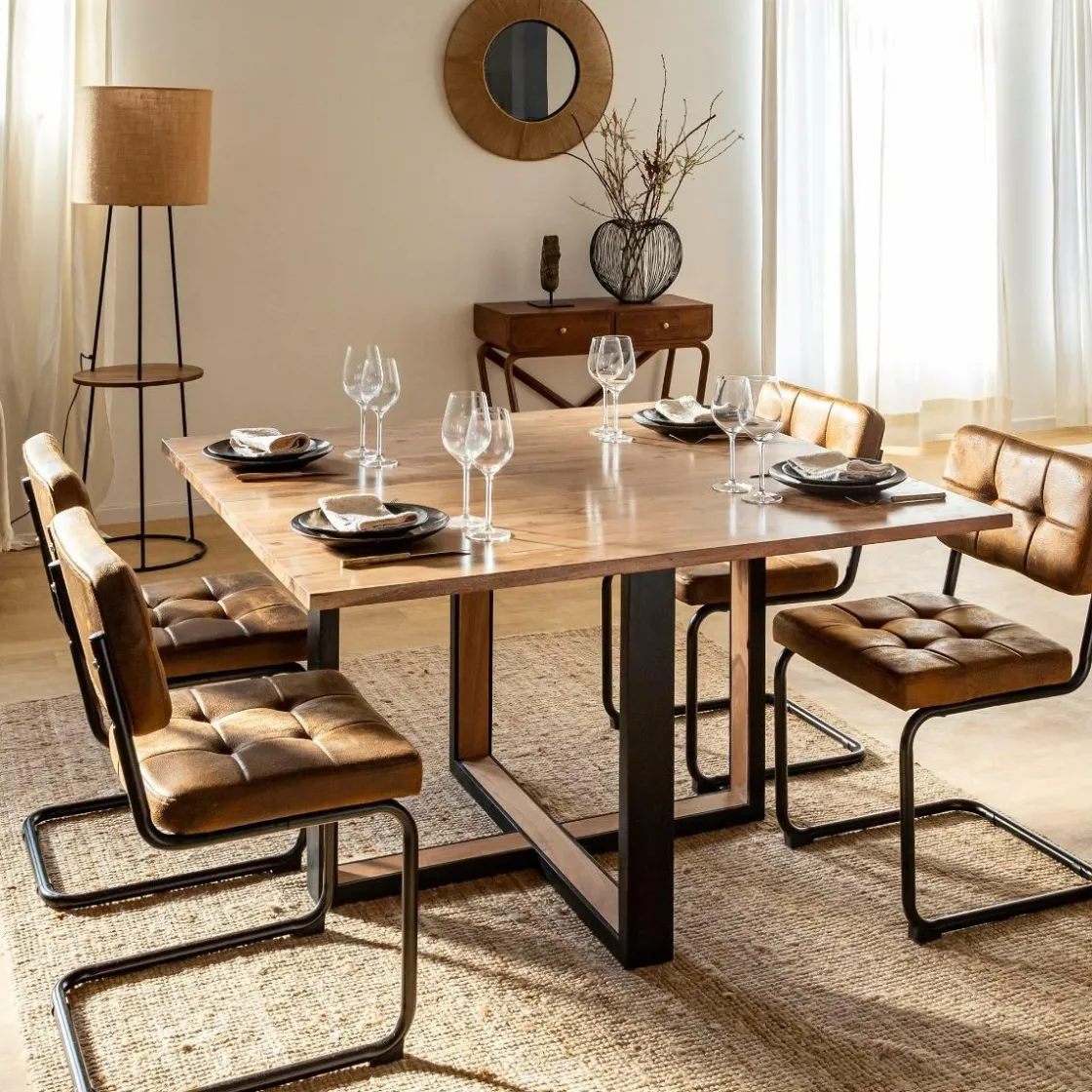 Made in Meubles Table À Manger<Table à manger en bois d'acacia Laurie