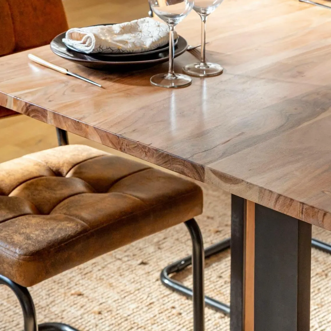 Made in Meubles Table À Manger<Table à manger en bois d'acacia Laurie