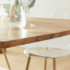 Made in Meubles Table À Manger<Table à manger en bois d'acacia et métal Coco