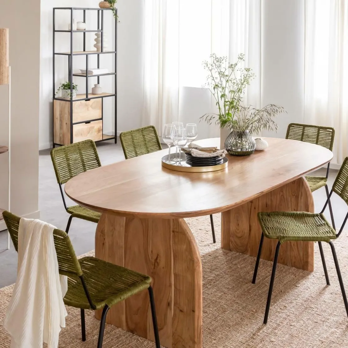 Made in Meubles Table À Manger<Table à manger en bois d'acacia Paulo