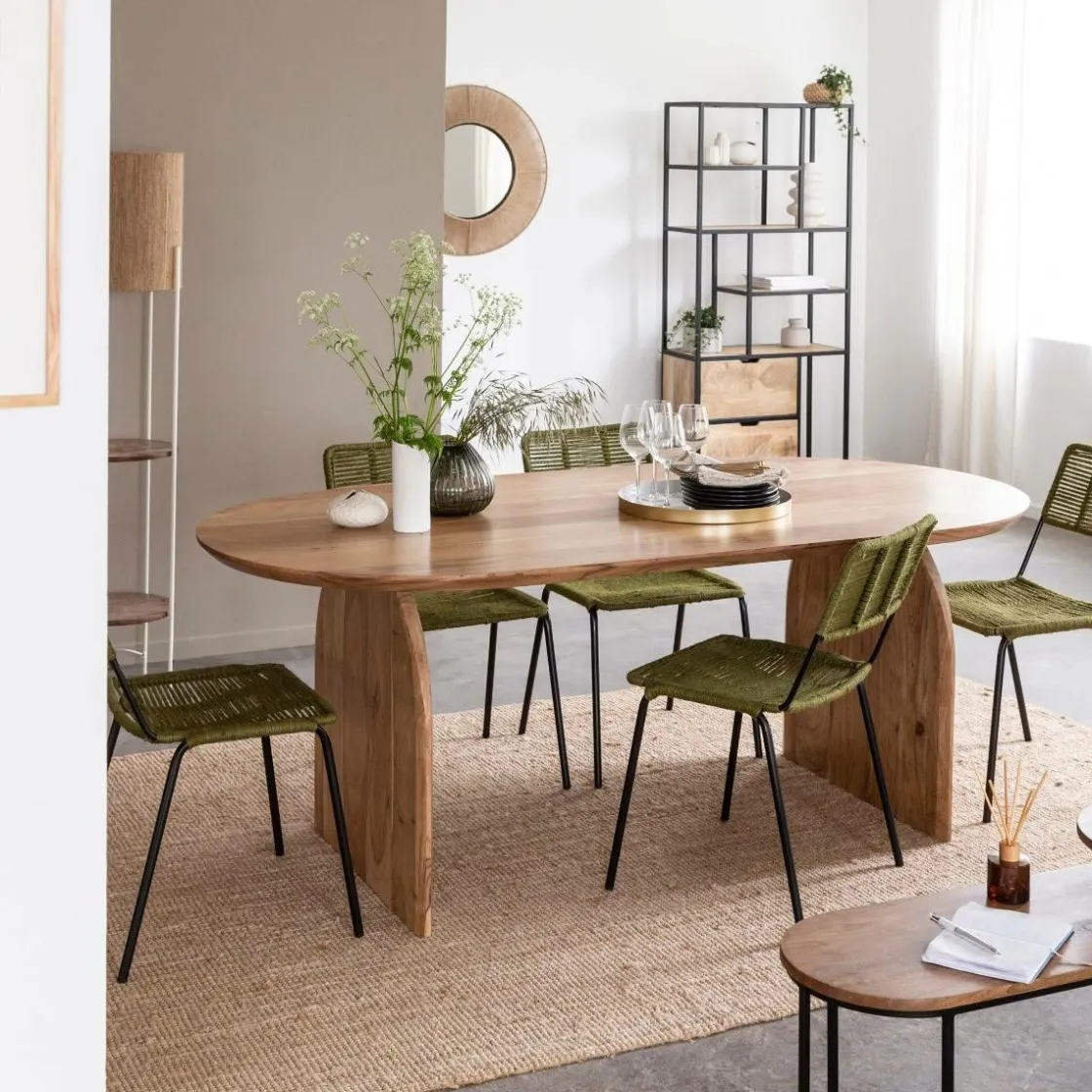 Made in Meubles Table À Manger<Table à manger en bois d'acacia Paulo