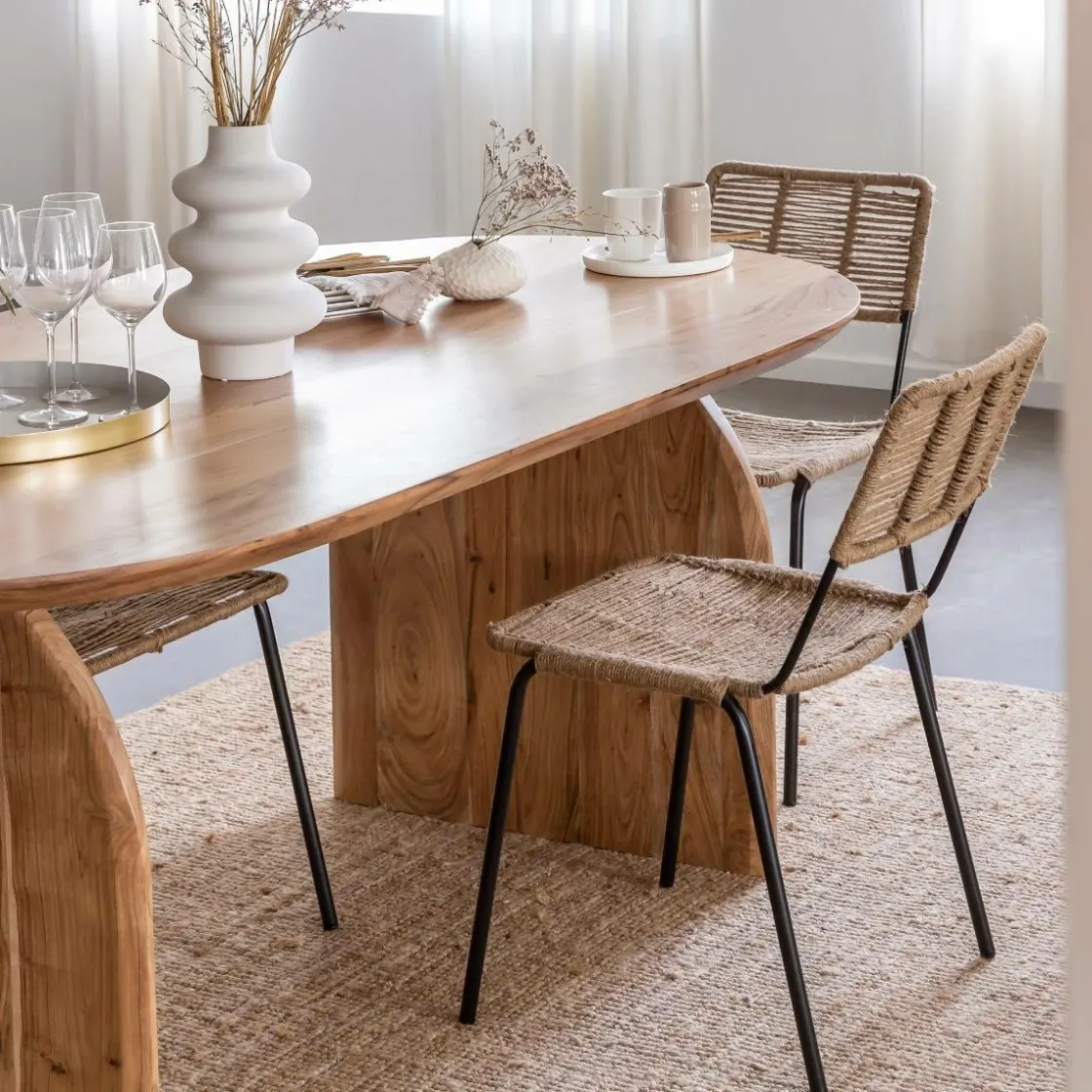 Made in Meubles Table À Manger<Table à manger en bois d'acacia Paulo