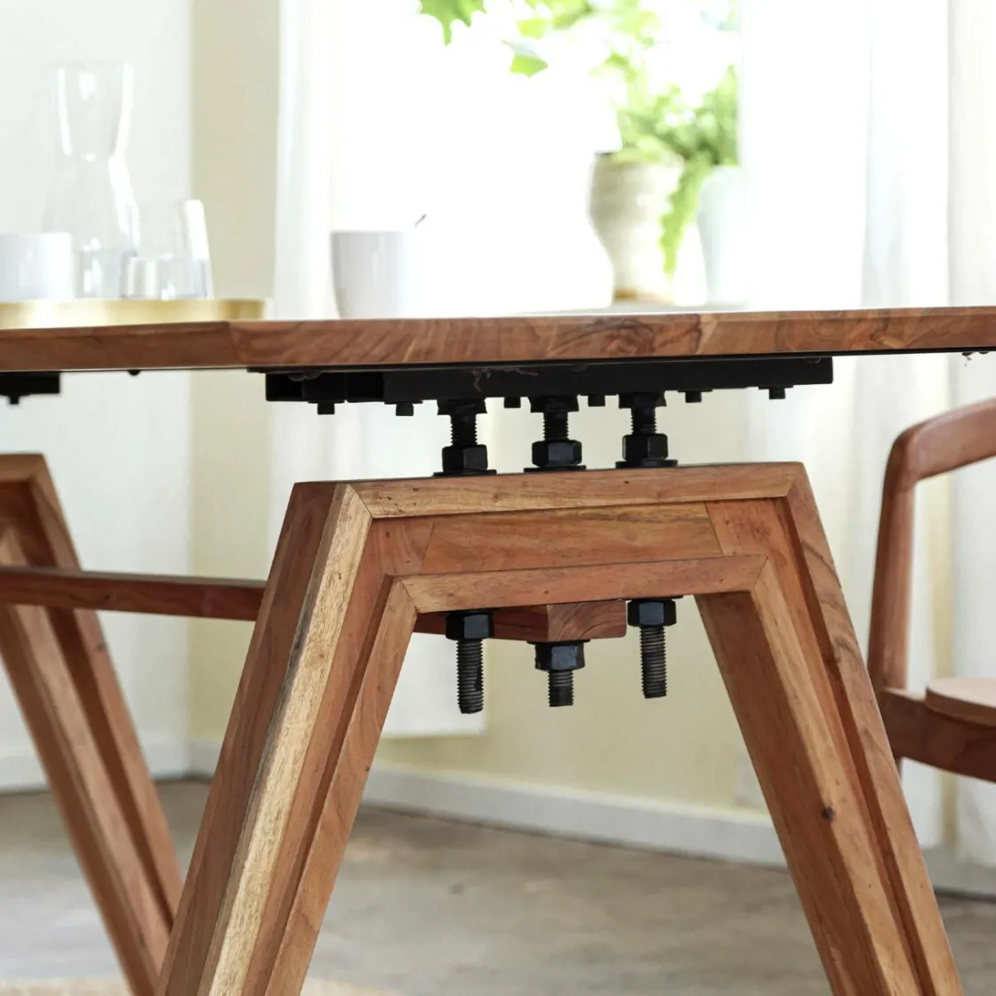 Made in Meubles Table À Manger<Table à manger en bois d'acacia Noa
