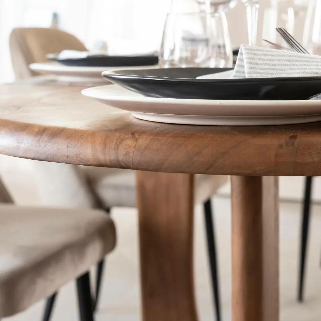 Made in Meubles Table À Manger<Table à manger en bois d'acacia Azure