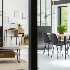 Made in Meubles Table À Manger<Table à manger en bois d'acacia pieds compas Tree