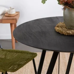 Made in Meubles Table À Manger<Table à manger en bois de manguier et métal Rosie