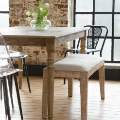 Made in Meubles Table À Manger<Table à manger en bois de manguier Louis