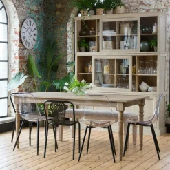 Made in Meubles Table À Manger<Table à manger en bois de manguier Louis