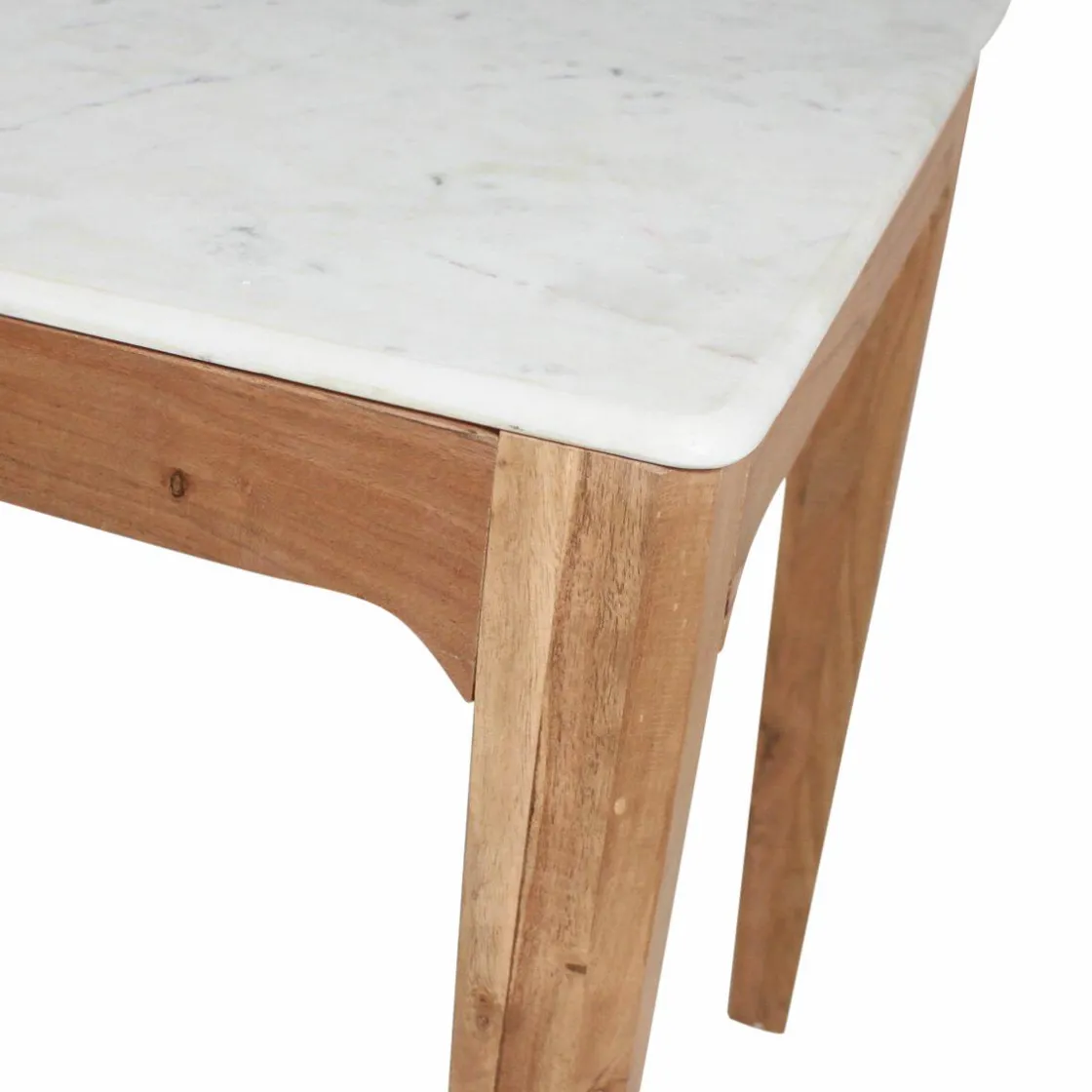 Made in Meubles Table À Manger<Table à manger en bois de manguier et marbre Arthuro