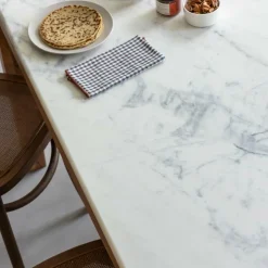 Made in Meubles Table À Manger<Table à manger en bois de manguier et marbre Arthuro