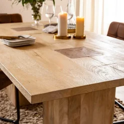 Made in Meubles Table À Manger<Table à manger en bois de manguier Vivien