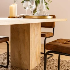 Made in Meubles Table À Manger<Table à manger en bois de manguier Vivien