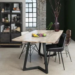 Made in Meubles Table À Manger<Table à manger en bois de manguier Suzon